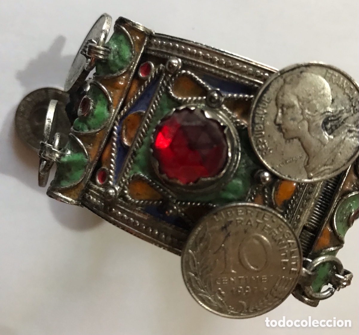 Joyeria: Pulsera ber&eacute;ber con monedas, metal - Foto 1