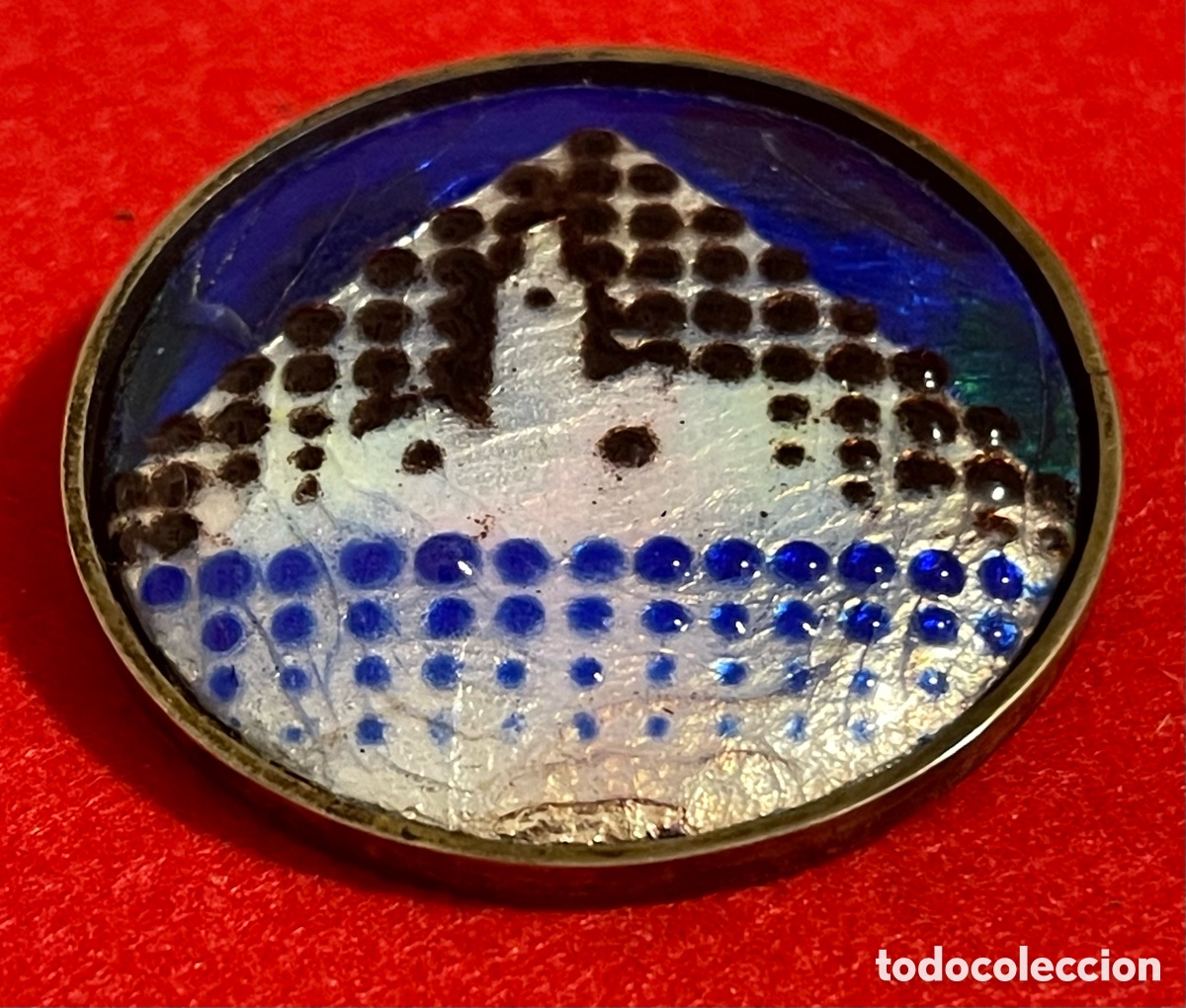 Joyeria: Bonito broche en plata de ley, con esmalte de M. Mainar. - Foto 2