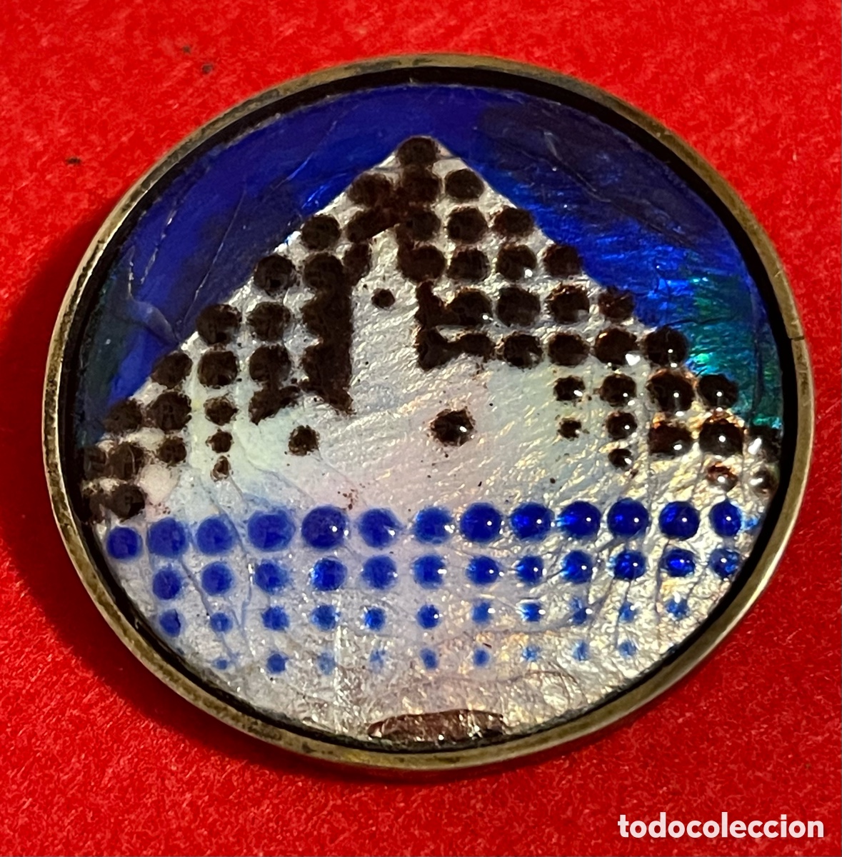 Joyeria: Bonito broche en plata de ley, con esmalte de M. Mainar. - Foto 1