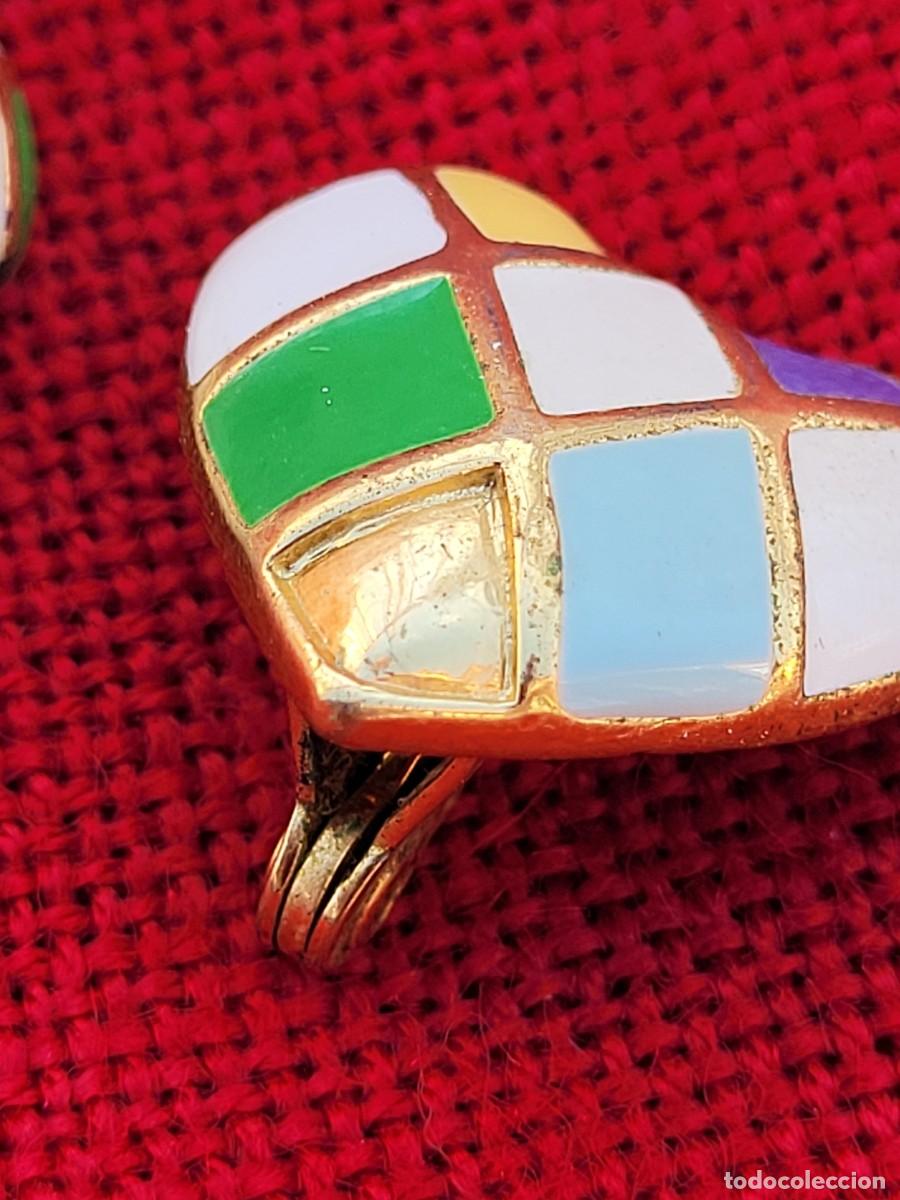 Joyeria: Pendientes de clip en forma de coraz&oacute;n, Monet, a&ntilde;os 60 - Foto 2