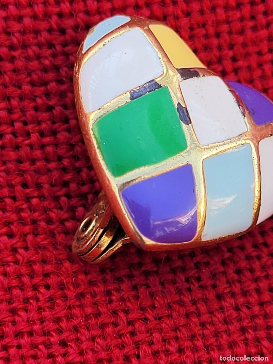 Joyeria: Pendientes de clip en forma de coraz&oacute;n, Monet, a&ntilde;os 60 - Foto 3