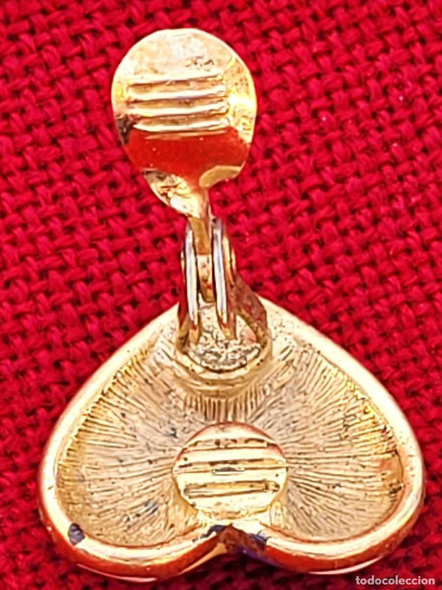 Joyeria: Pendientes de clip en forma de coraz&oacute;n, Monet, a&ntilde;os 60 - Foto 6
