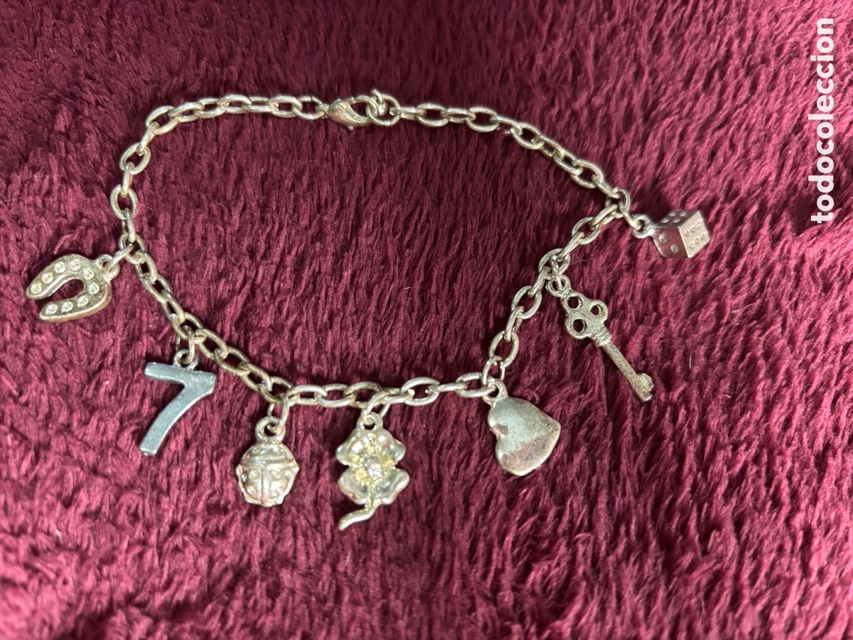 Joyeria: Pulsera de metal plateado - Foto 1