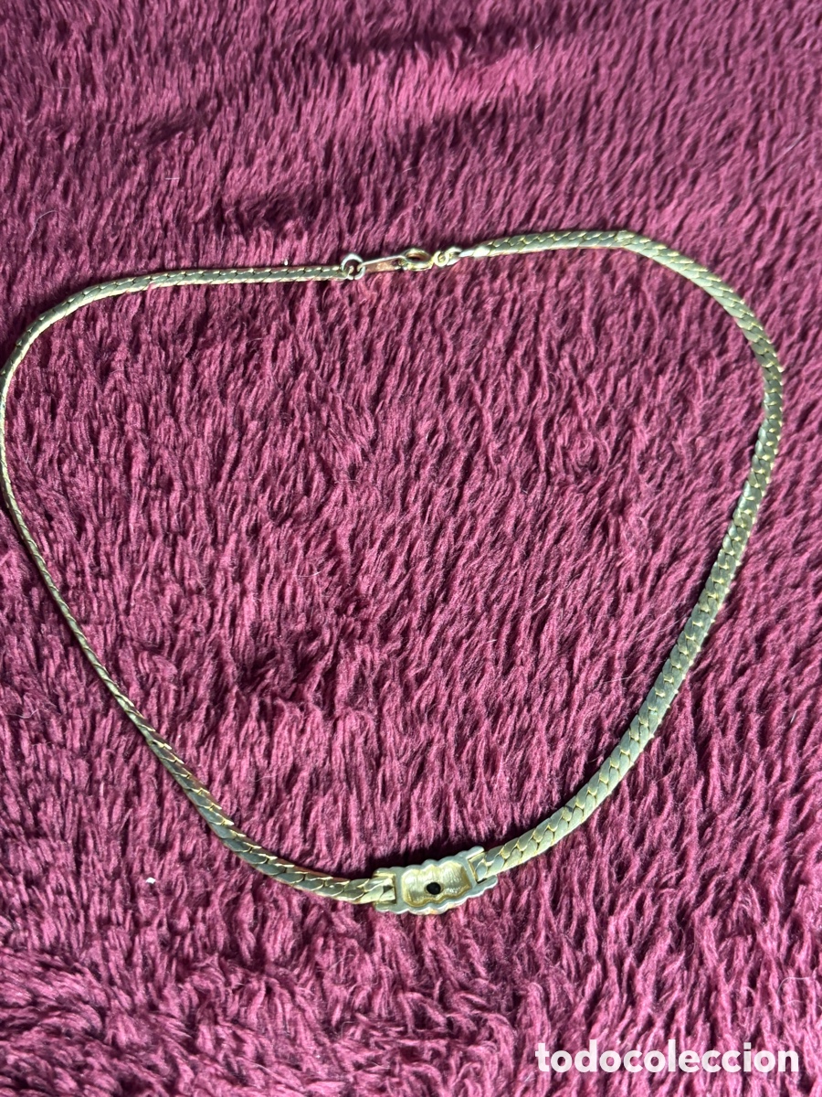Joyeria: Gargantilla de metal dorado - Foto 3
