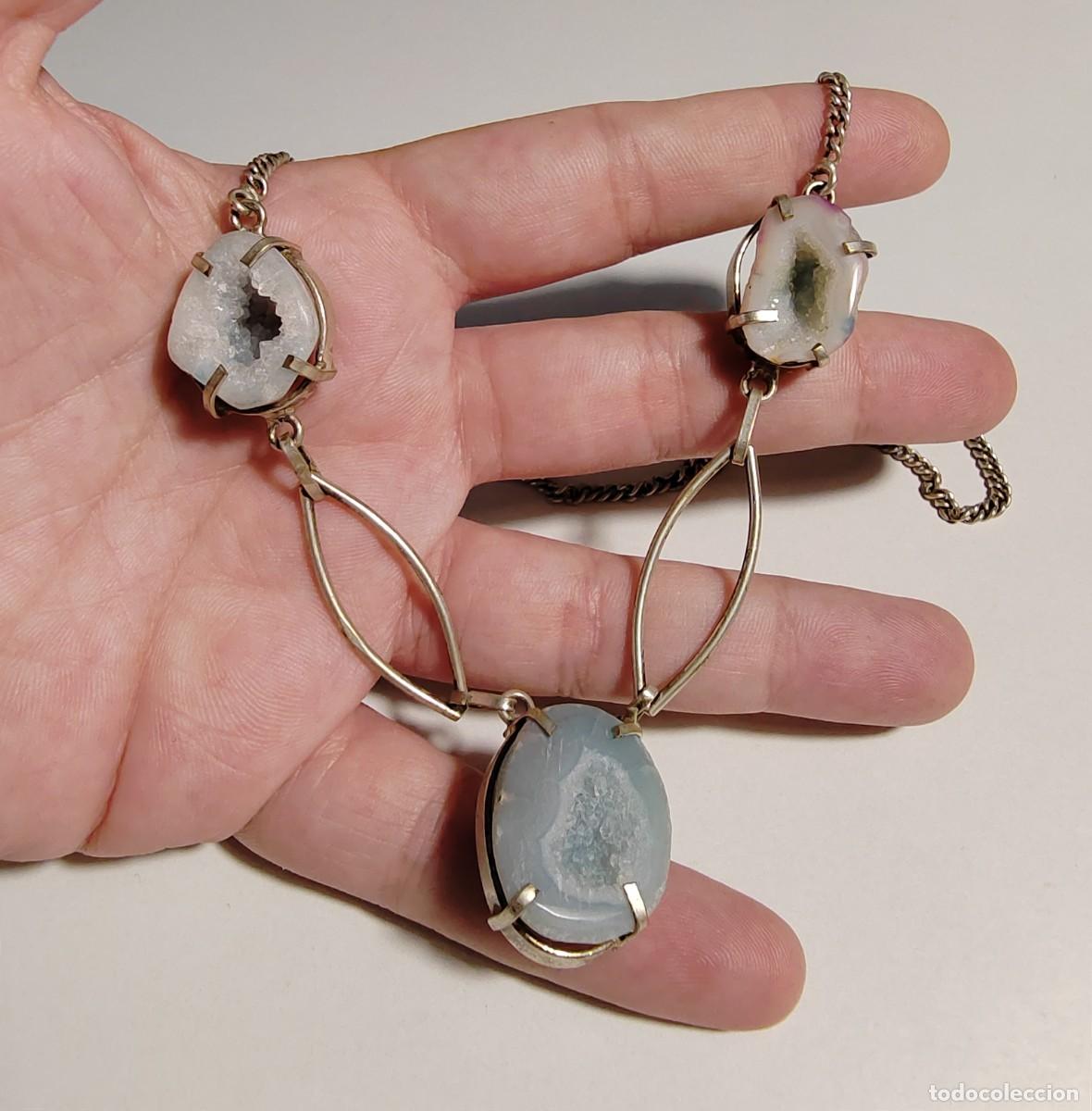 Joyeria: Gargantilla Plata de Ley y Drusas de &Aacute;gata - Foto 2