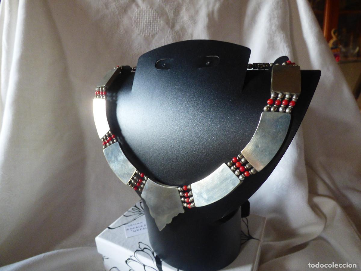 Joyeria: Collar plata Nepal-Tibet.Lapislazuli y coral. - Foto 5