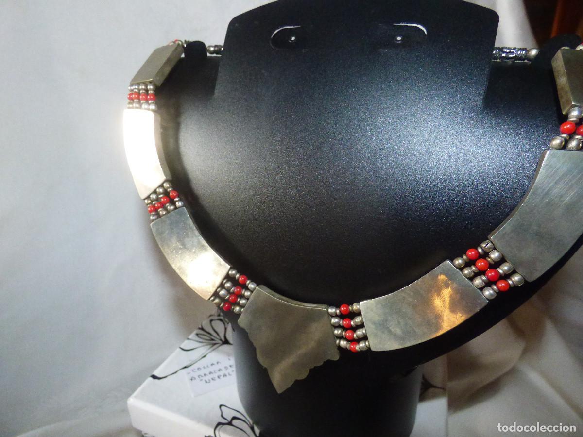 Joyeria: Collar plata Nepal-Tibet.Lapislazuli y coral. - Foto 6