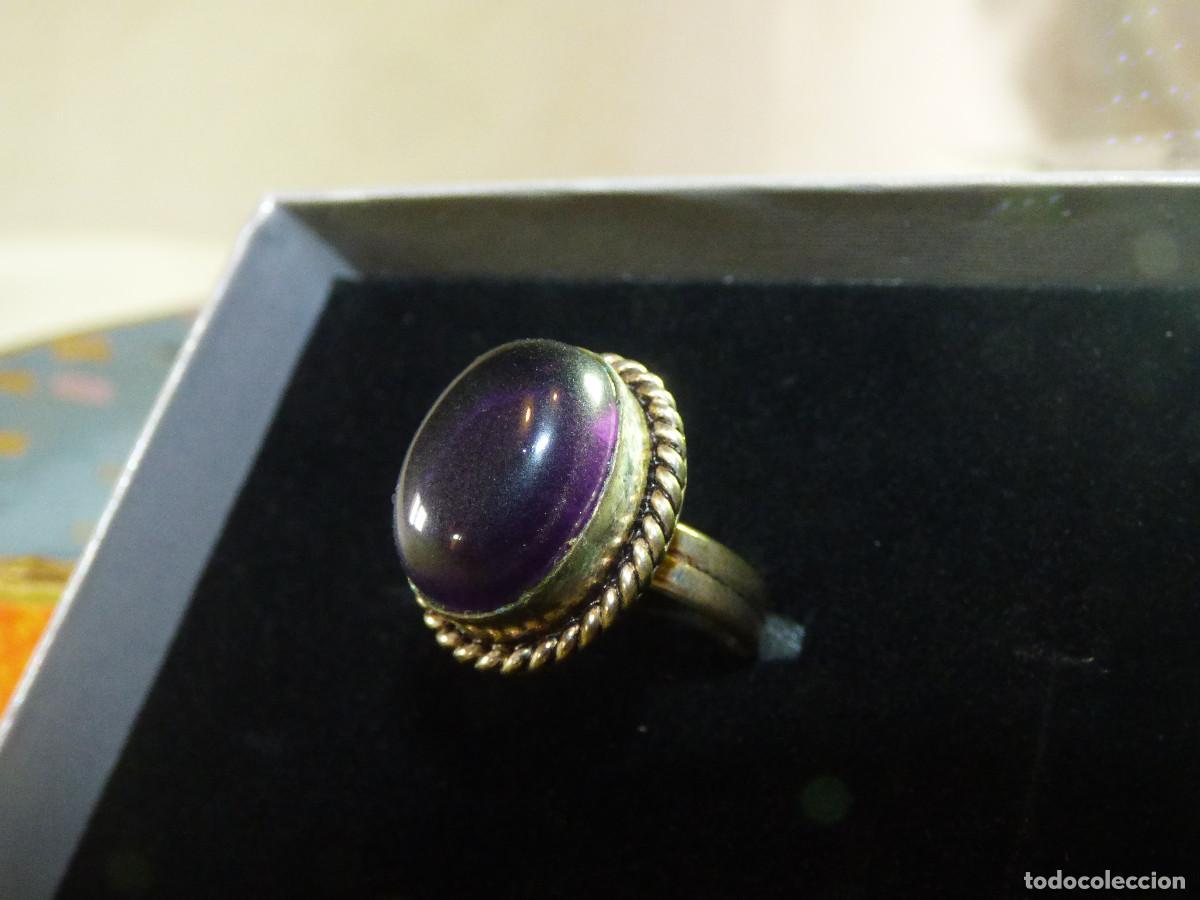 Joyeria: Anillo plata de la India,con amatista. - Foto 3