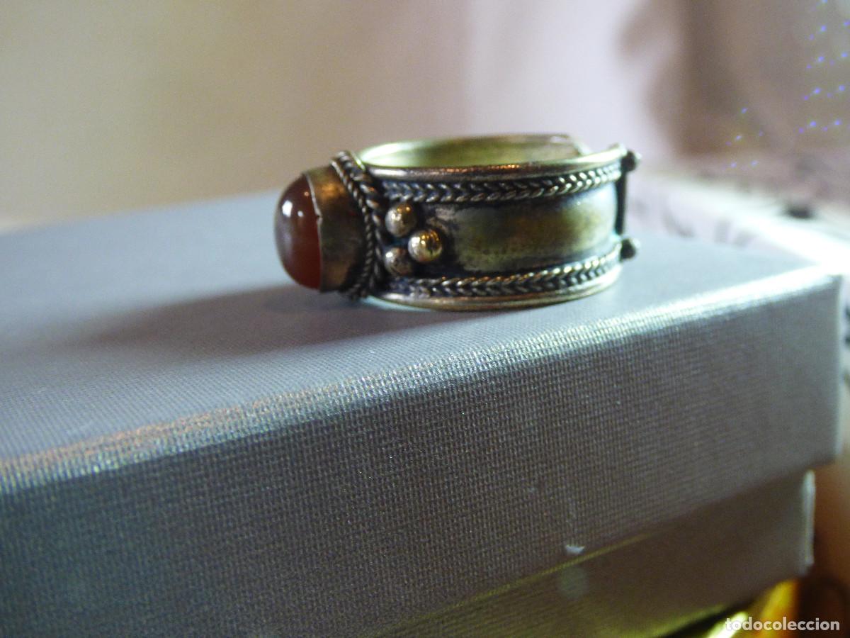Joyeria: Anillo, plata de la India y cornalina. - Foto 2