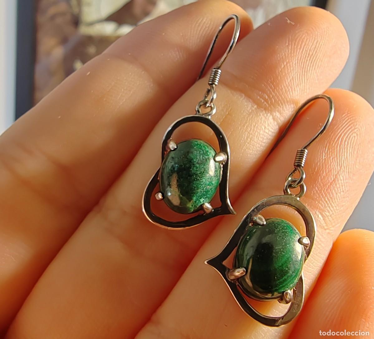 Joyeria: Pendientes Plata de Ley y Crisocolas - Foto 1