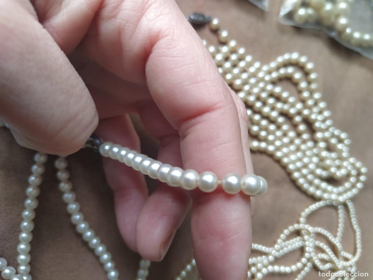Joyeria: Lote 14 collares de perlas para reparar - Foto 6