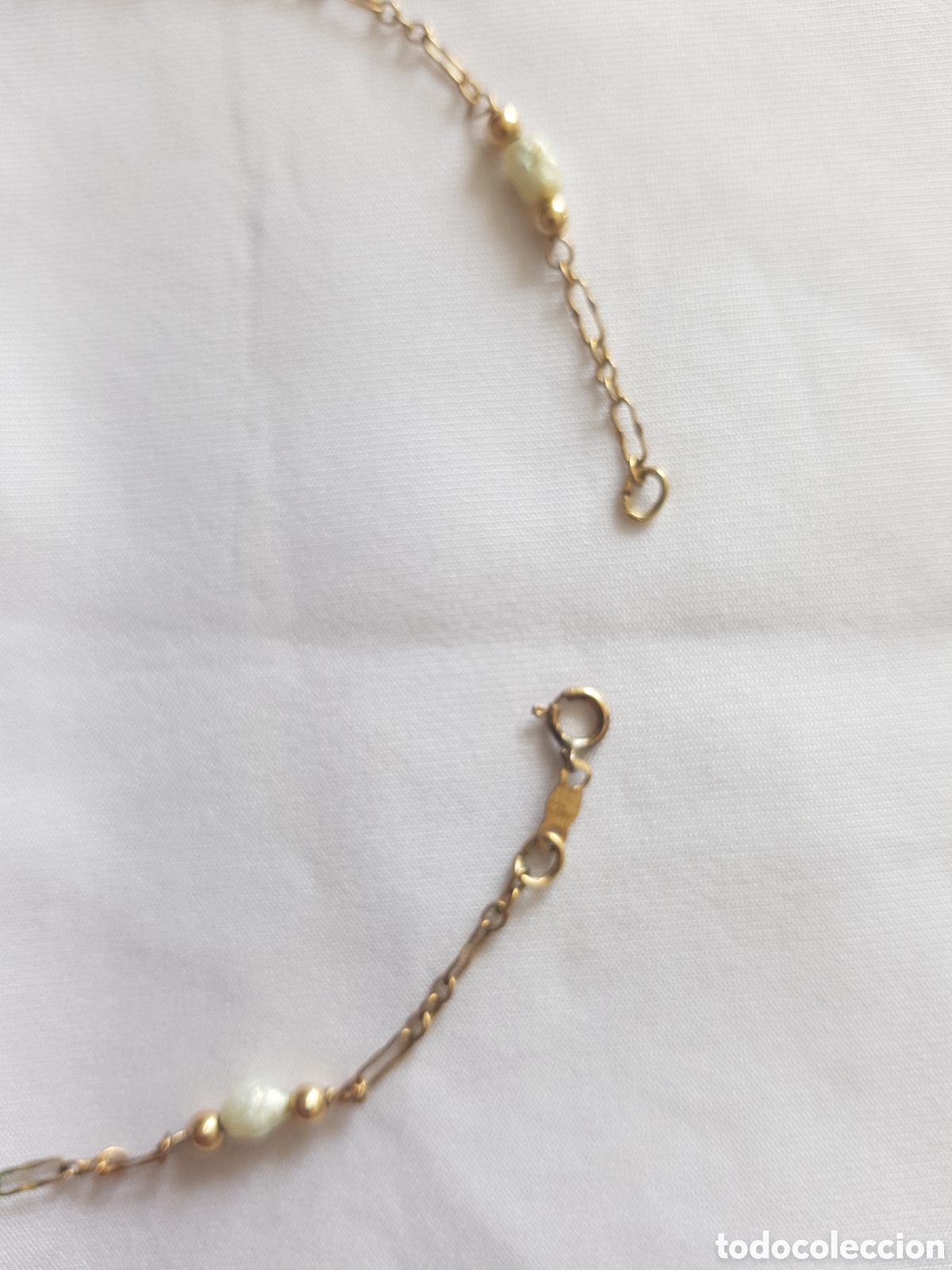 Joyeria: Gargantilla dorada con perlitas - Foto 3
