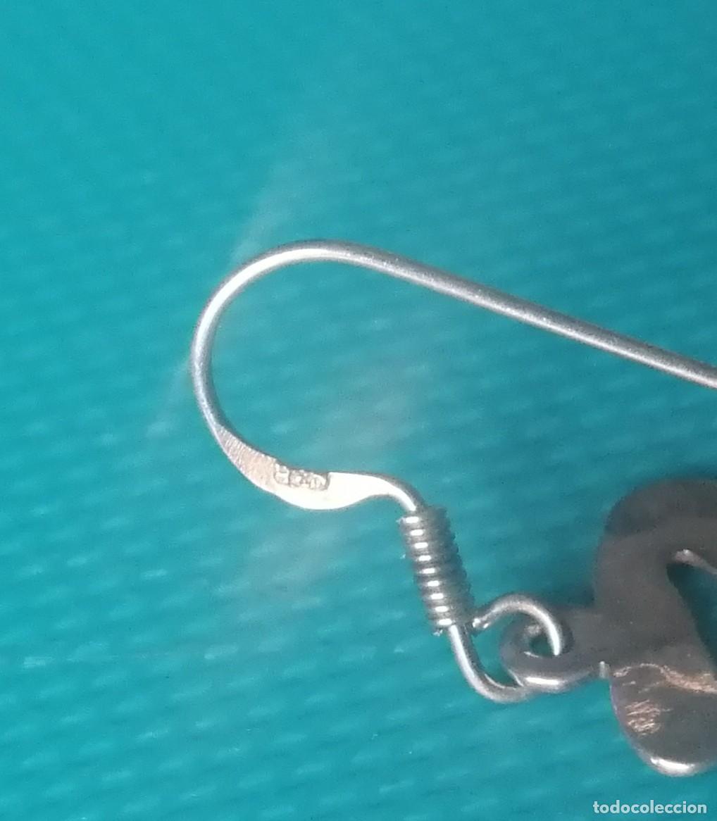Joyeria: BONITO PAR DE PENDIENTES DE PLATA - 033PUJ - Foto 2