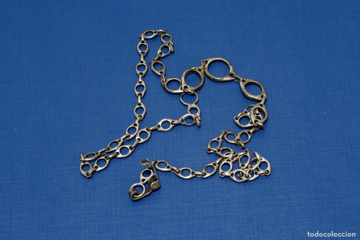 Joyeria: INUSUAL CADENA DE PLATA ANTIGUA - Foto 1