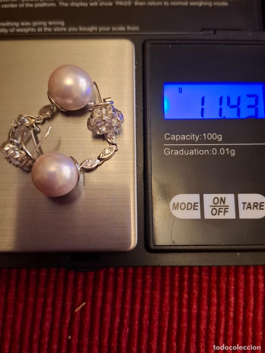 Joyeria: LUJOSOS PENDIENTES ORO BLANCO DE 18 QUILATES - Foto 10