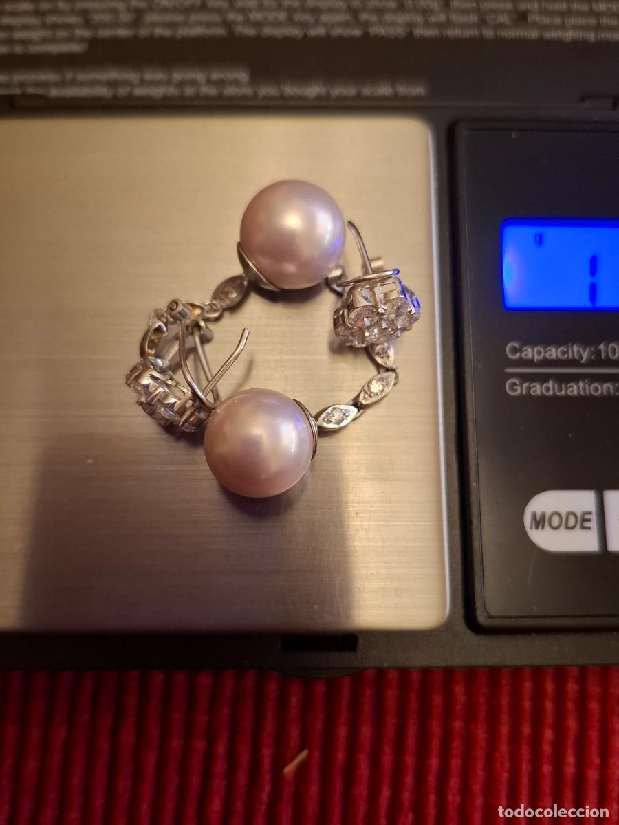 Joyeria: LUJOSOS PENDIENTES ORO BLANCO DE 18 QUILATES - Foto 11