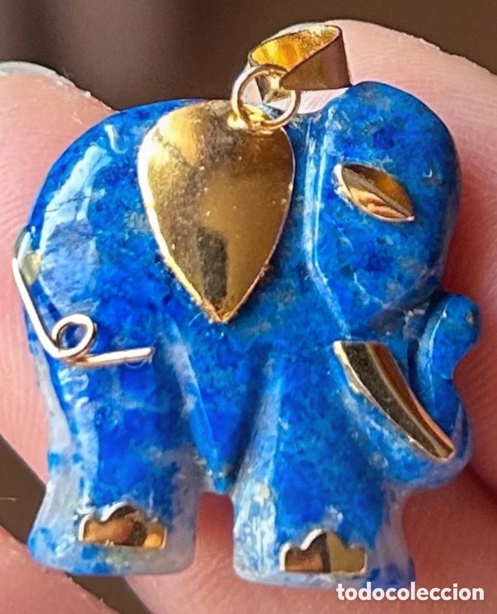 Joyeria: Colgante elefante lapisl&aacute;zuli - Foto 1