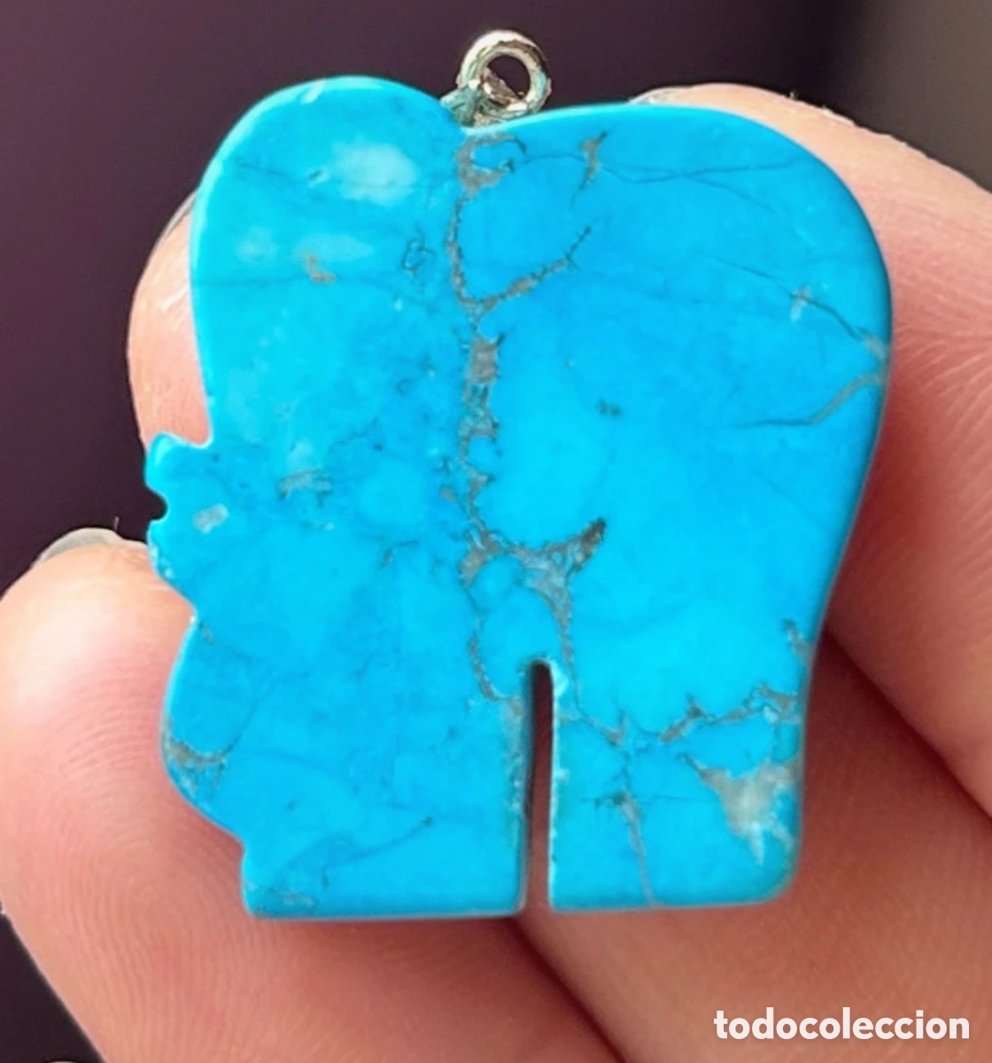 Joyeria: Colgante elefante turquesa - Foto 2