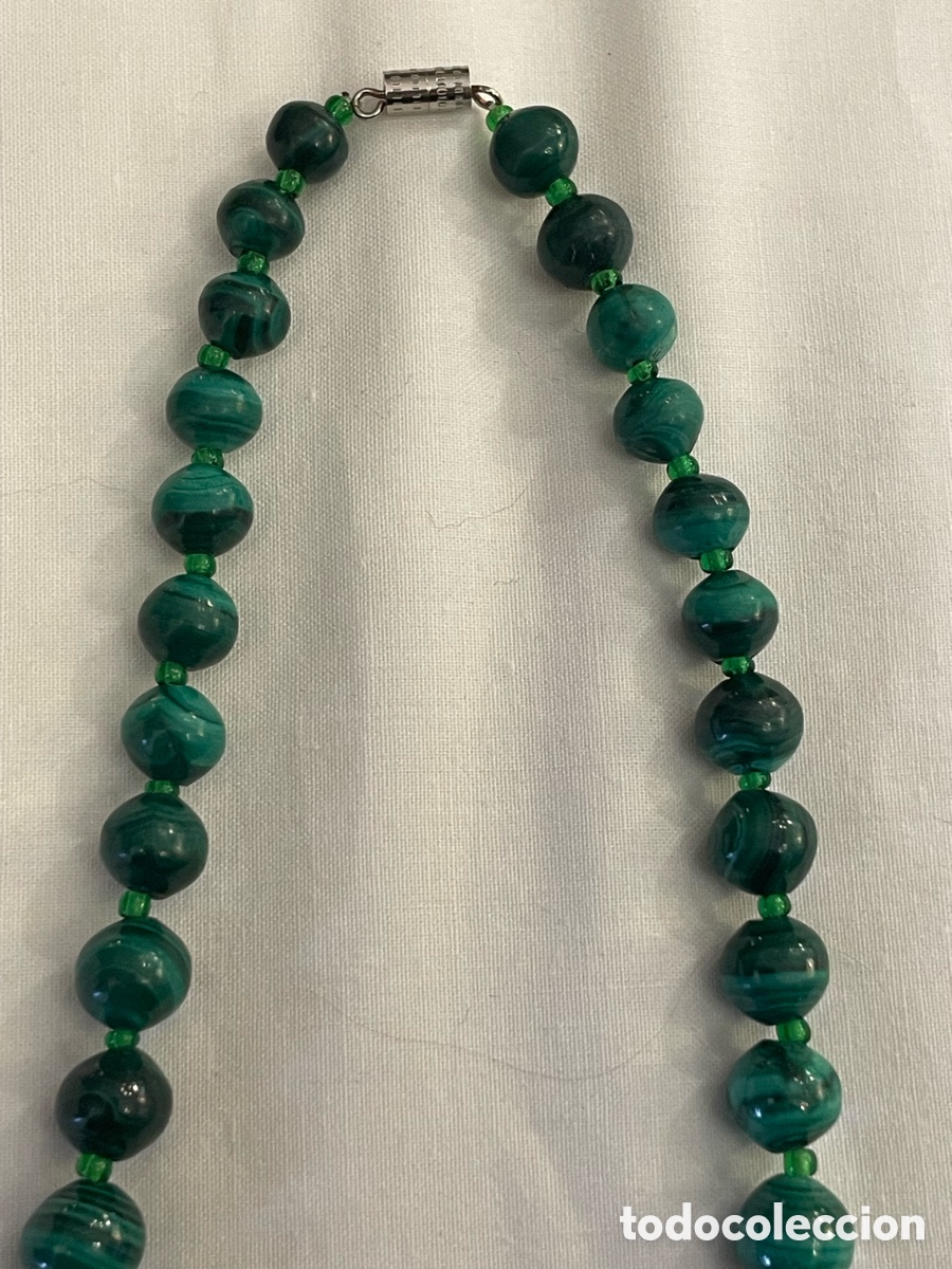 Joyeria: Collar de Malaquita natural. - Foto 8