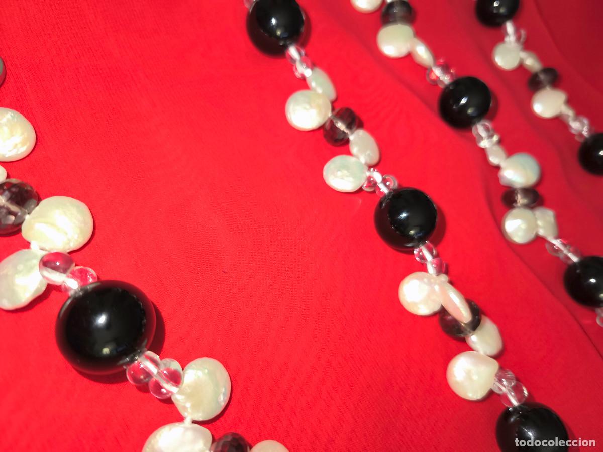Joyeria: GRAN COLLAR DE ONIX Y PERLAS BARROCAS - 125 CMS. REF. W - Foto 7