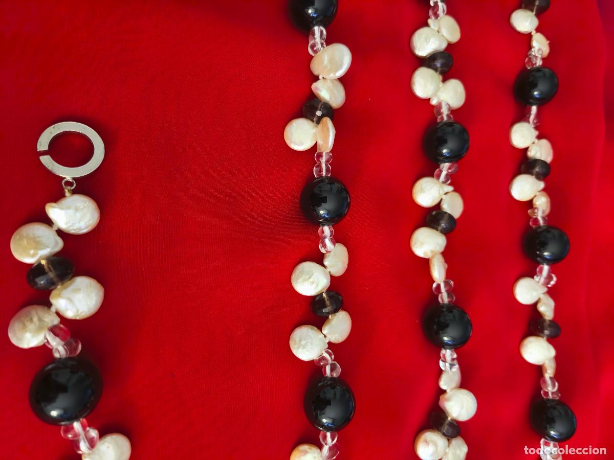 Joyeria: GRAN COLLAR DE ONIX Y PERLAS BARROCAS - 125 CMS. REF. W - Foto 9