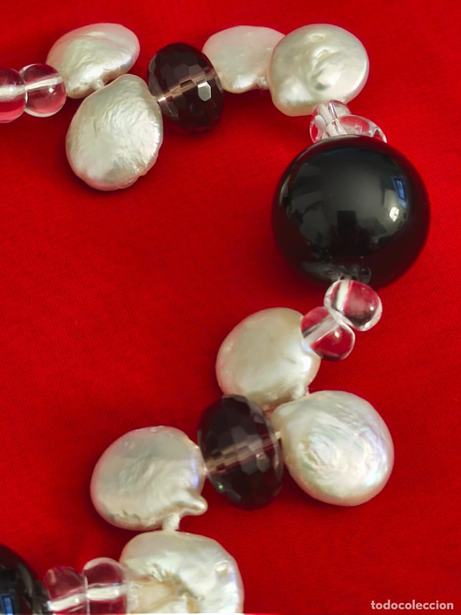 Joyeria: GRAN COLLAR DE ONIX Y PERLAS BARROCAS - 125 CMS. REF. W - Foto 10
