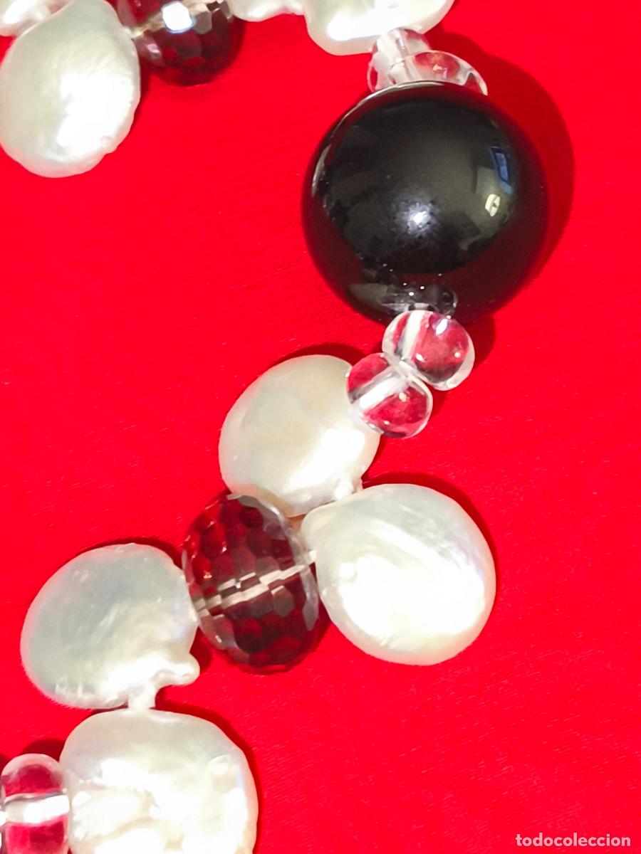 Joyeria: GRAN COLLAR DE ONIX Y PERLAS BARROCAS - 125 CMS. REF. W - Foto 11