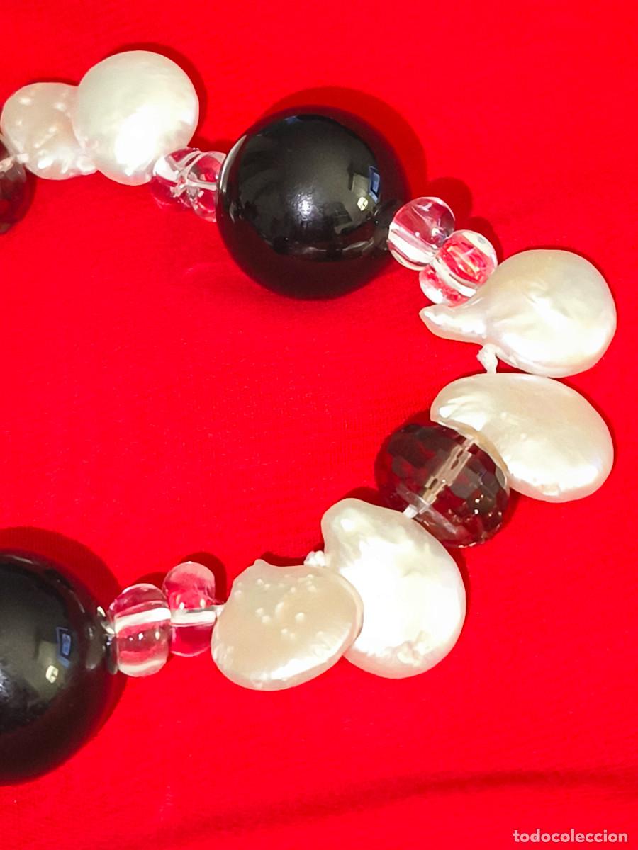 Joyeria: GRAN COLLAR DE ONIX Y PERLAS BARROCAS - 125 CMS. REF. W - Foto 12