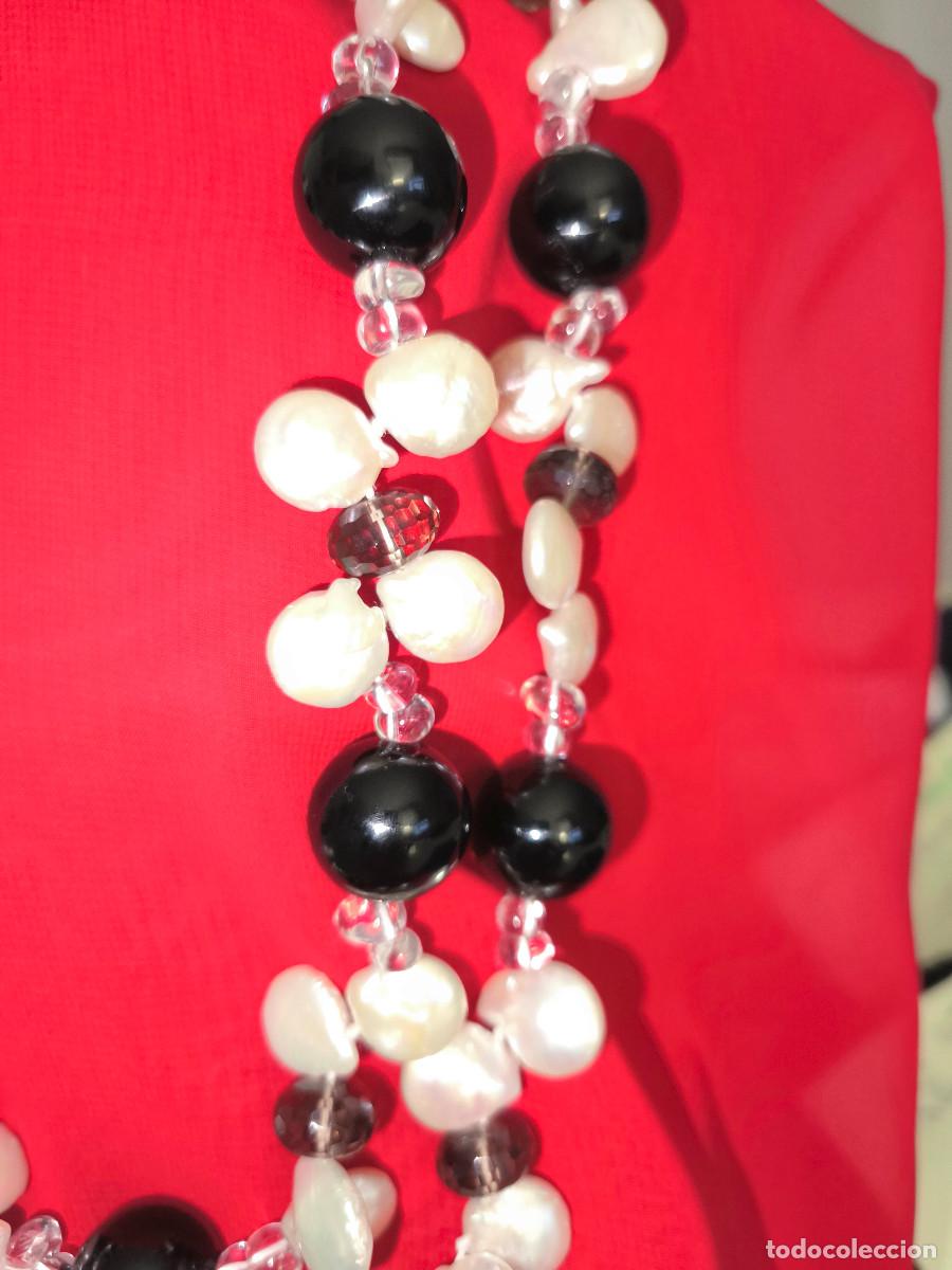 Joyeria: GRAN COLLAR DE ONIX Y PERLAS BARROCAS - 125 CMS. REF. W - Foto 16