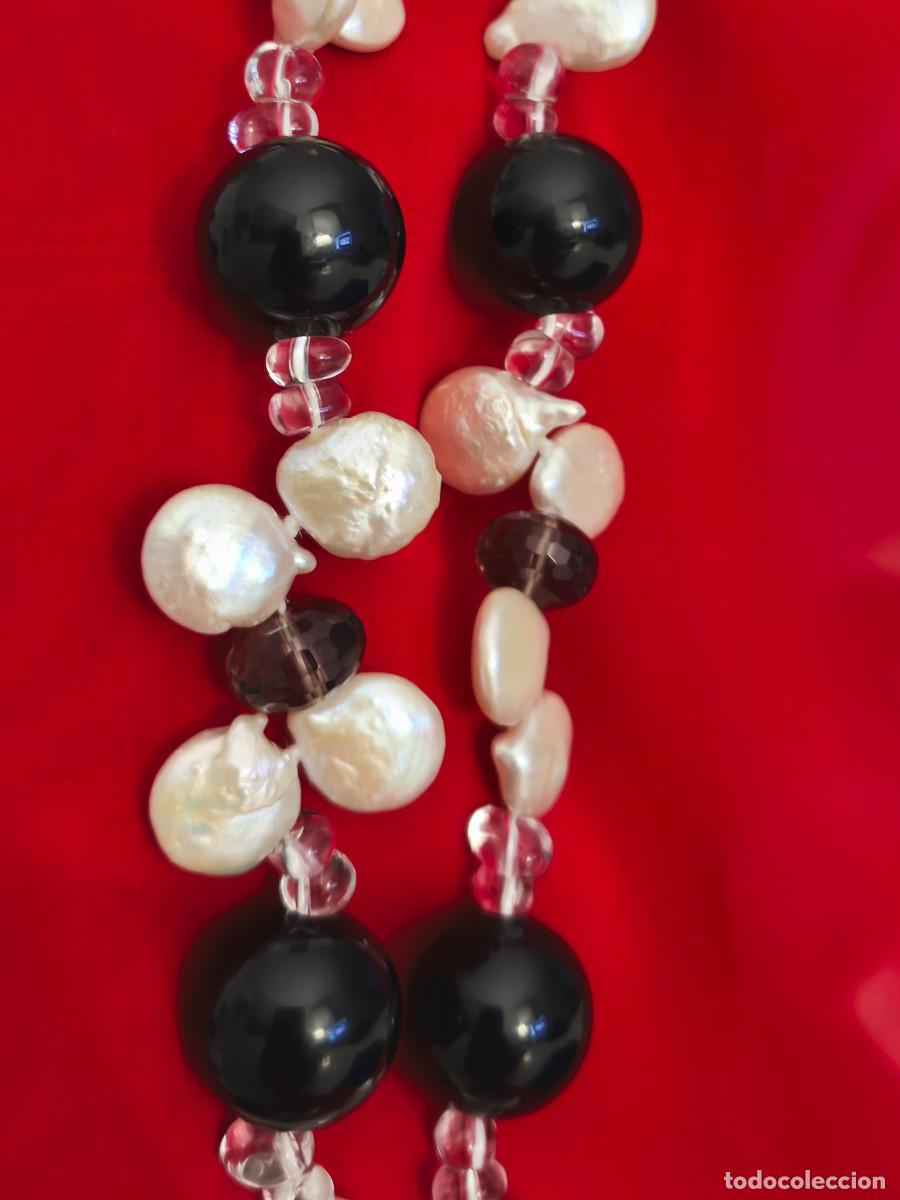 Joyeria: GRAN COLLAR DE ONIX Y PERLAS BARROCAS - 125 CMS. REF. W - Foto 17