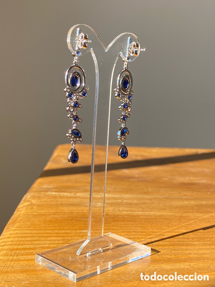 Joyeria: Pendientes largos plata y circonitas - Foto 4