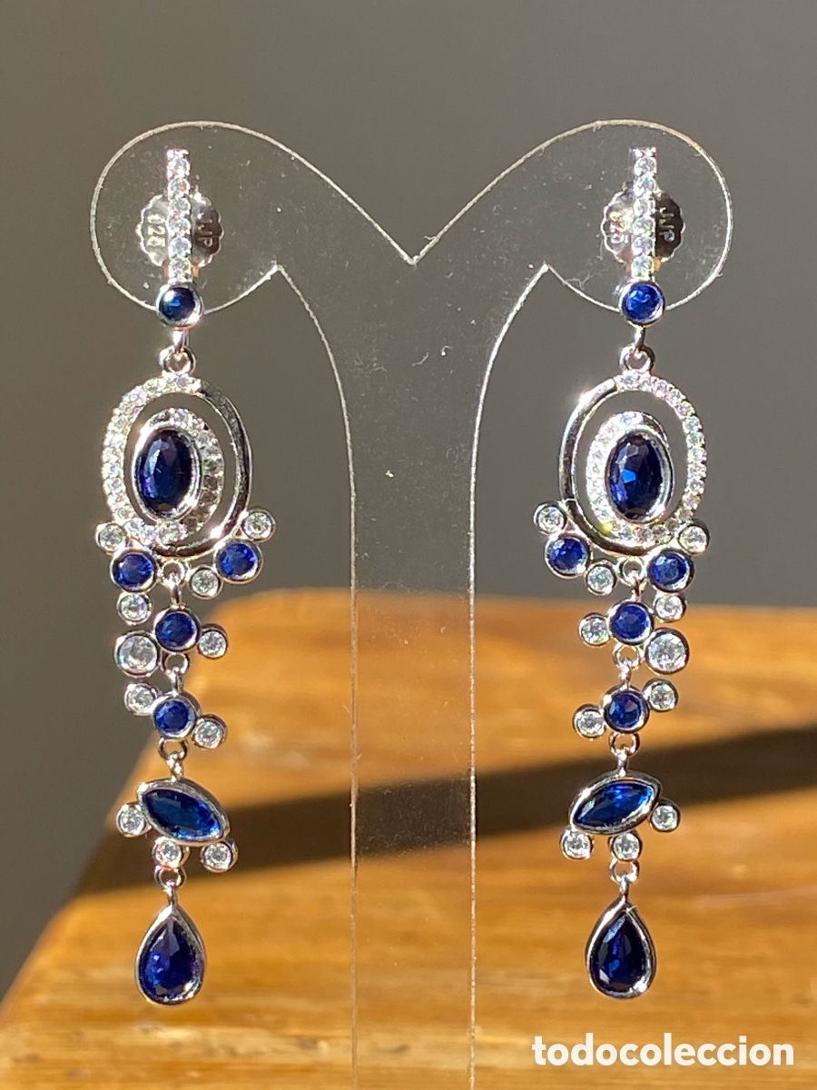 Joyeria: Pendientes largos plata y circonitas - Foto 6
