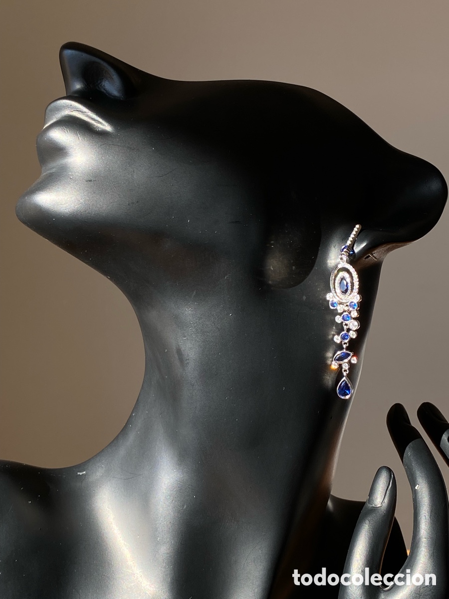 Joyeria: Pendientes largos plata y circonitas - Foto 8