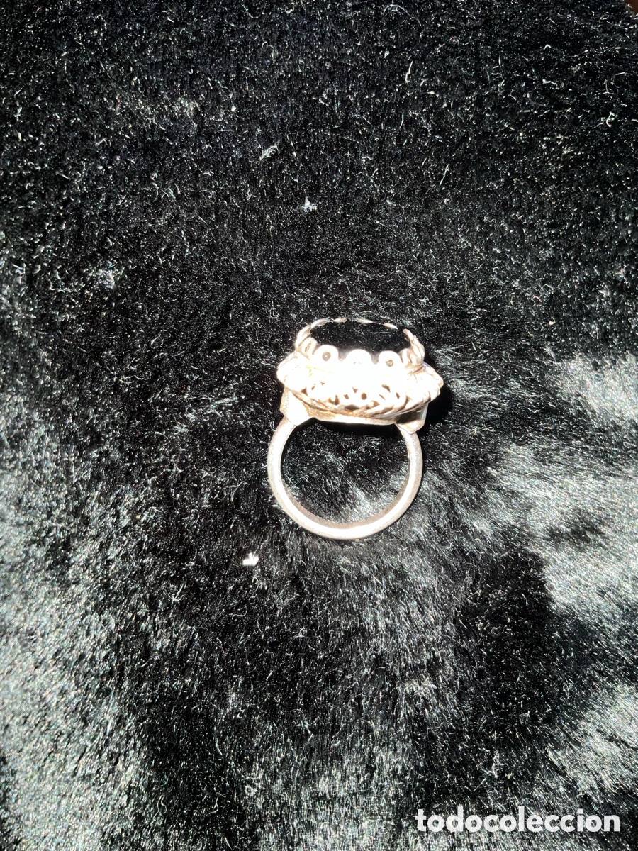 Joyeria: Anillo vintage plata y &oacute;nix - Foto 3