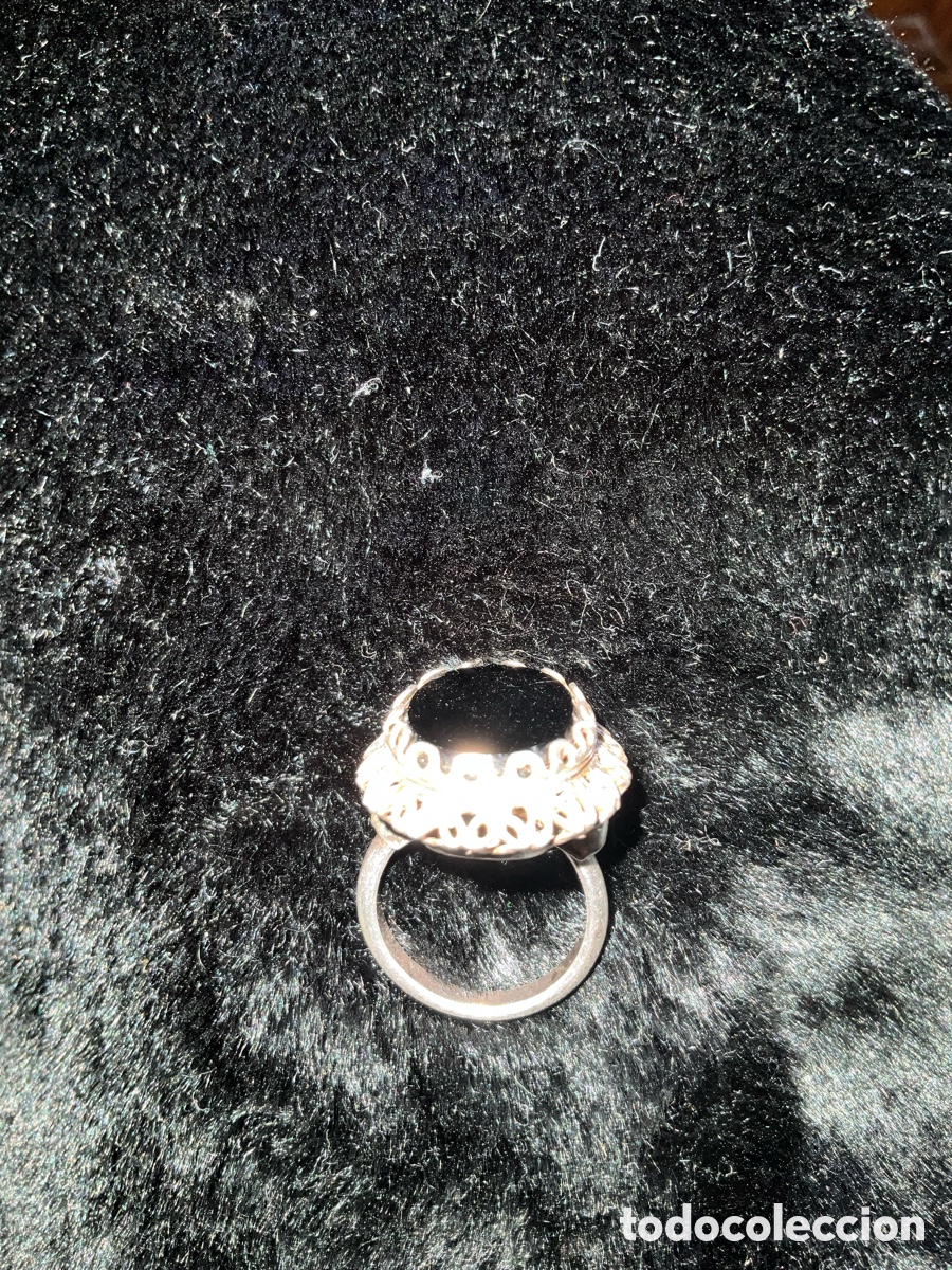 Joyeria: Anillo vintage plata y &oacute;nix - Foto 4
