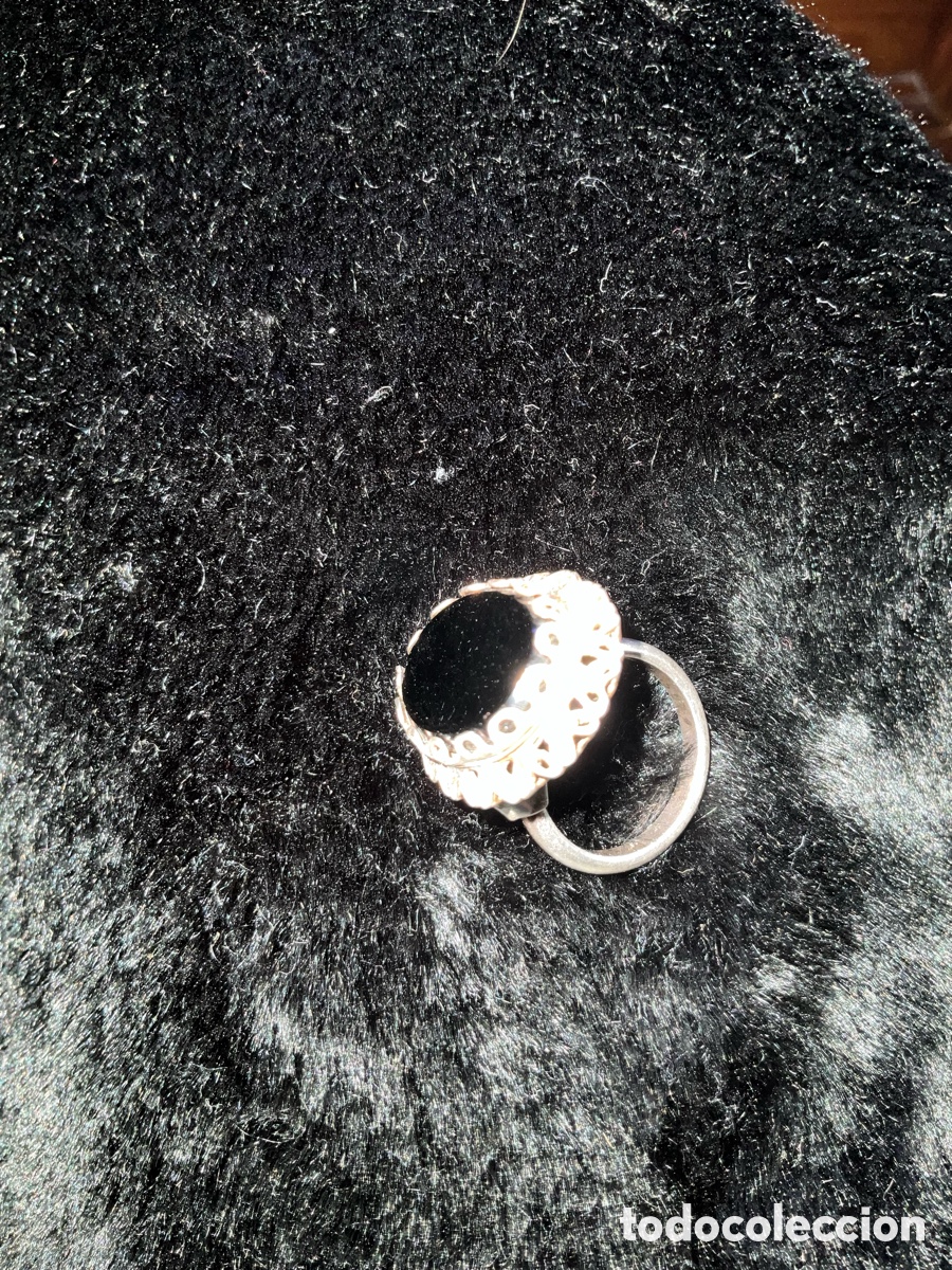 Joyeria: Anillo vintage plata y &oacute;nix - Foto 5