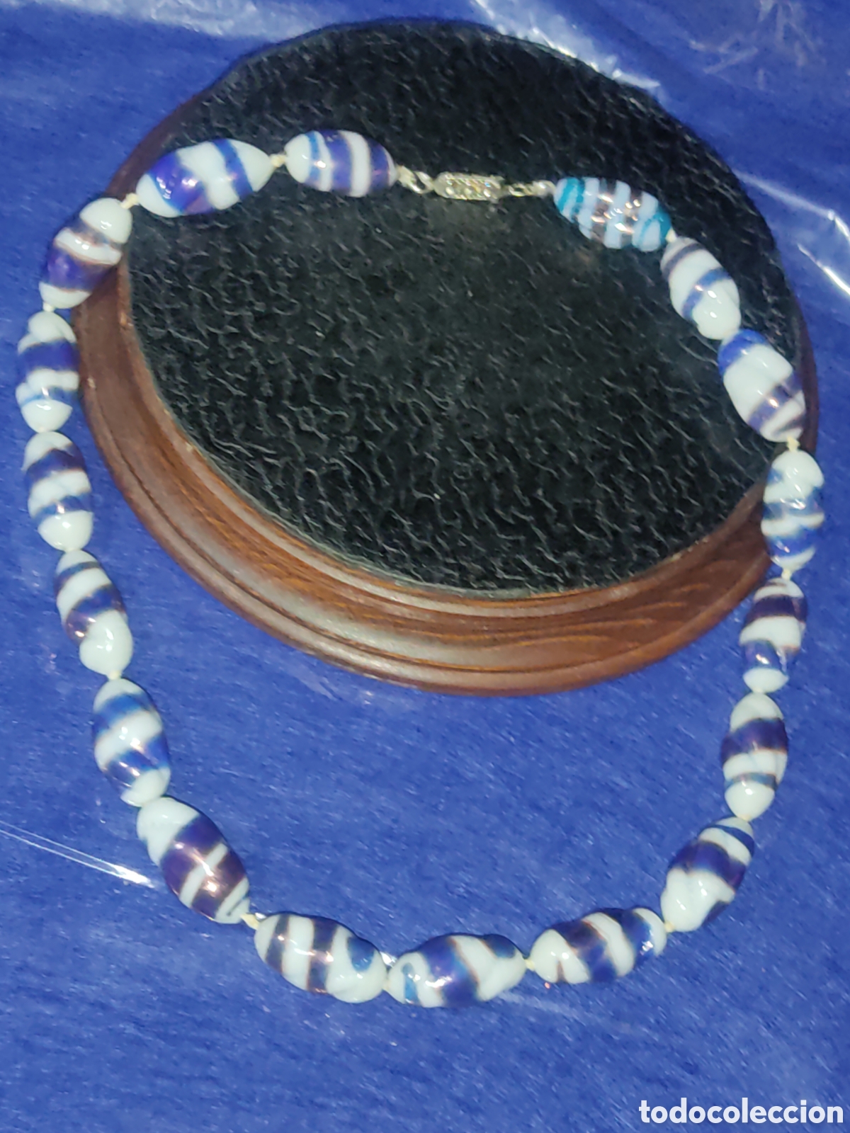 Joyeria: Collar de cristal de Murano o opalina,hermosas cuentas. - Foto 4