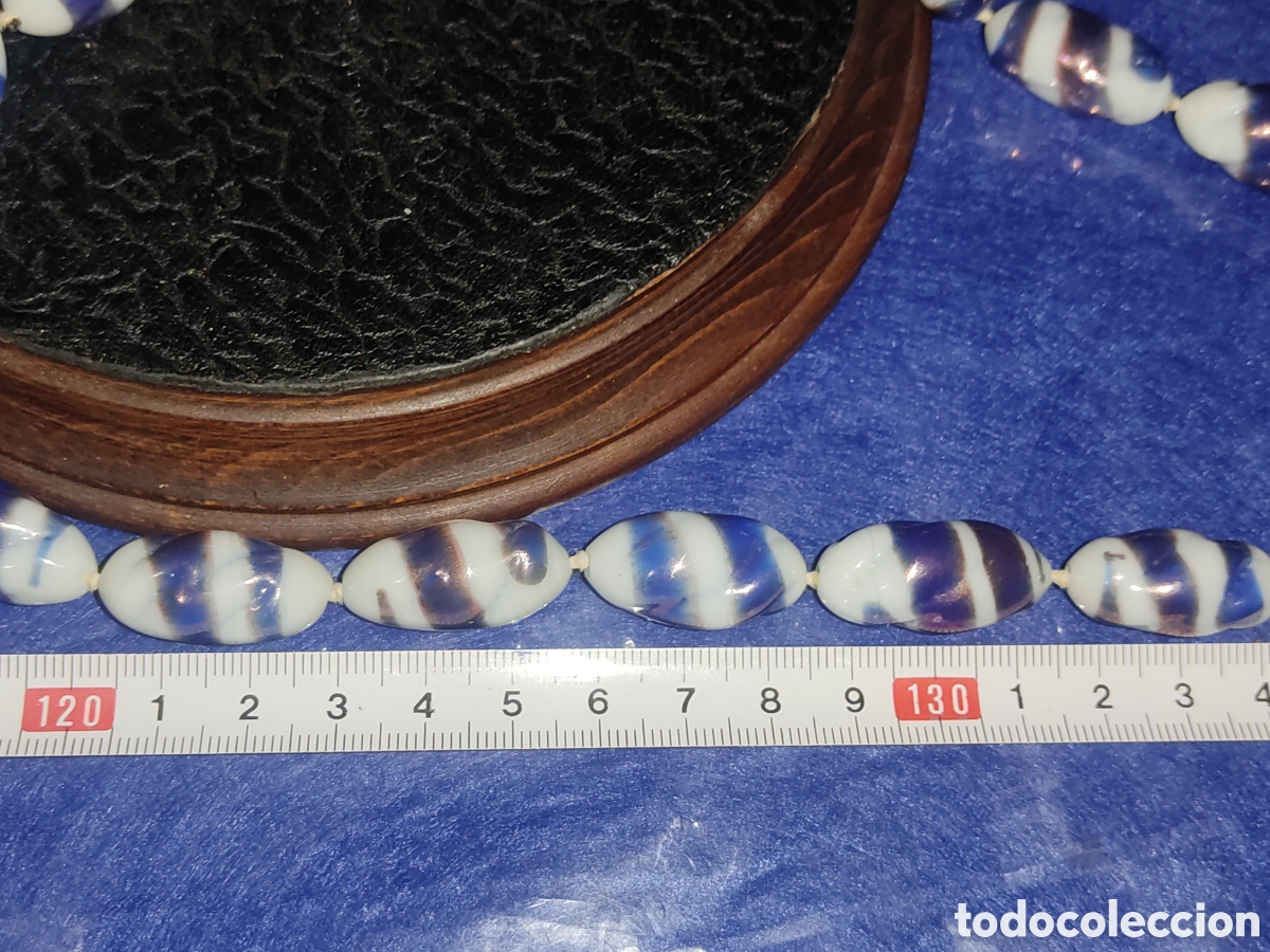 Joyeria: Collar de cristal de Murano o opalina,hermosas cuentas. - Foto 5