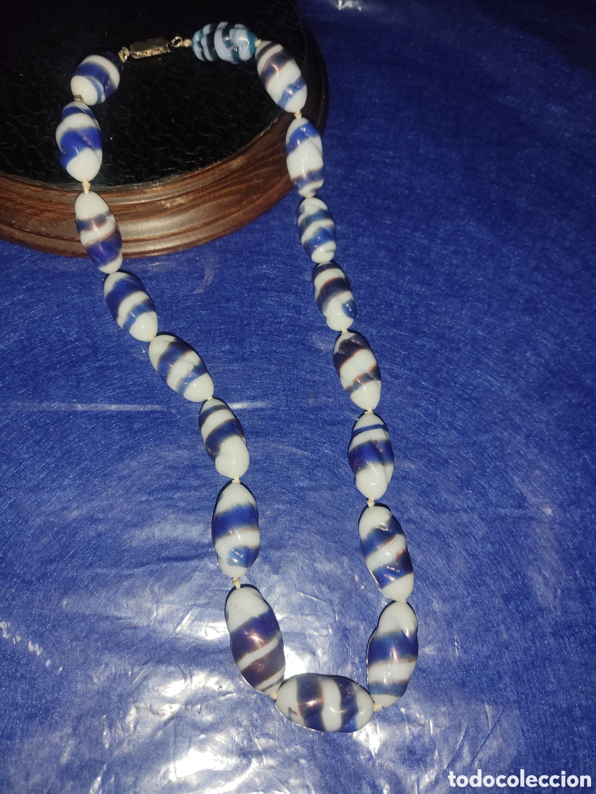 Joyeria: Collar de cristal de Murano o opalina,hermosas cuentas. - Foto 7