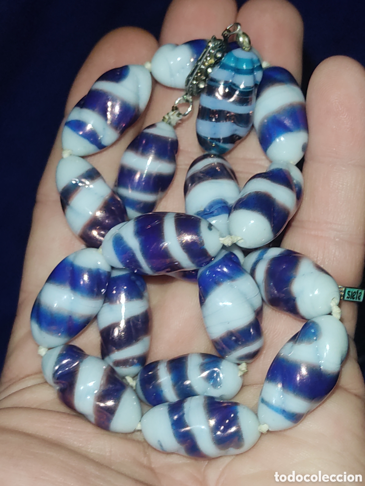 Joyeria: Collar de cristal de Murano o opalina,hermosas cuentas. - Foto 10