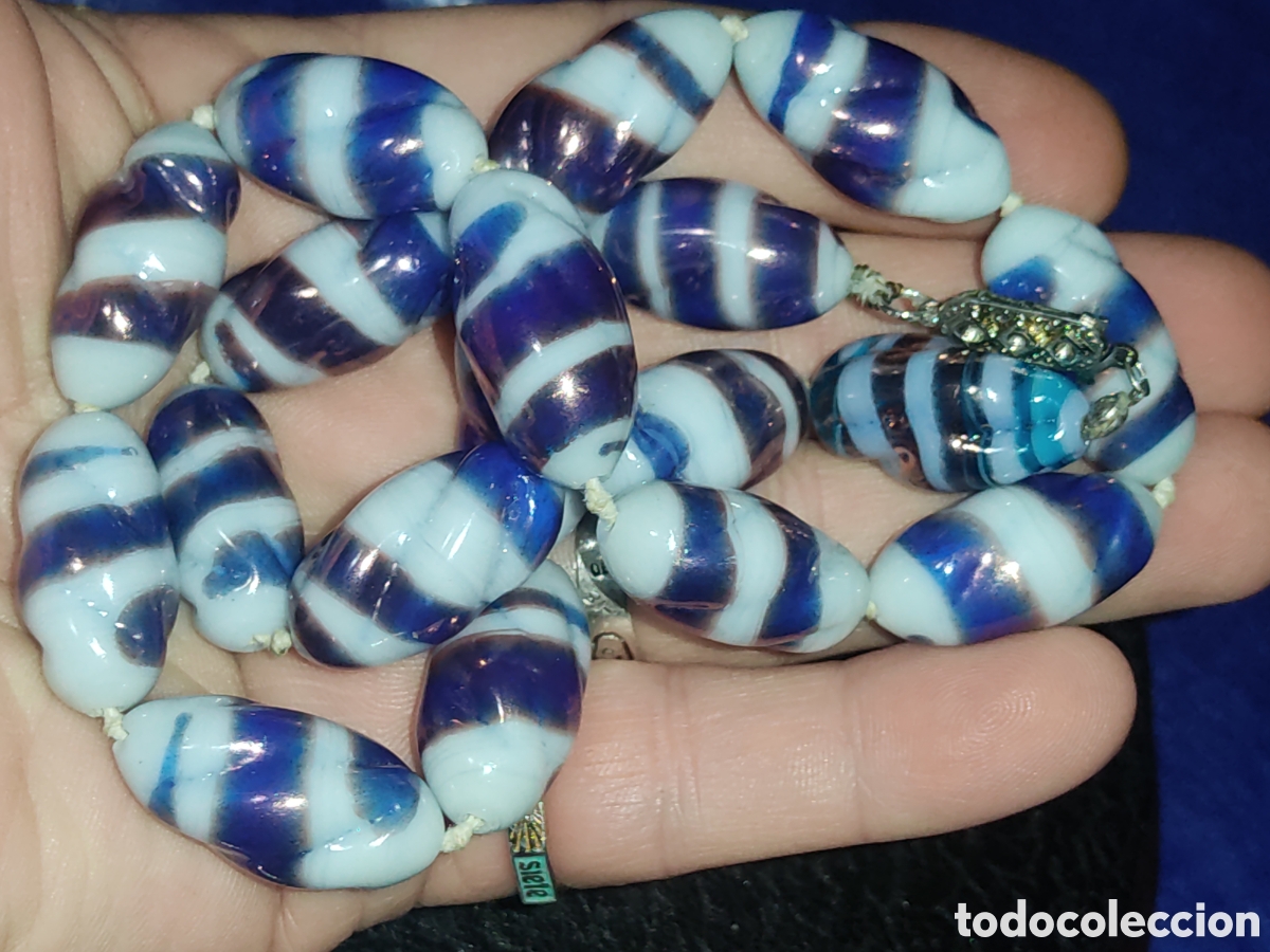 Joyeria: Collar de cristal de Murano o opalina,hermosas cuentas. - Foto 11