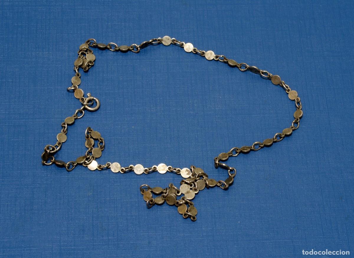 Joyeria: CADENA DE PLATA ANTIGUA, PEQUE&Ntilde;OS C&Iacute;RCULOS RELLENOS - Foto 1