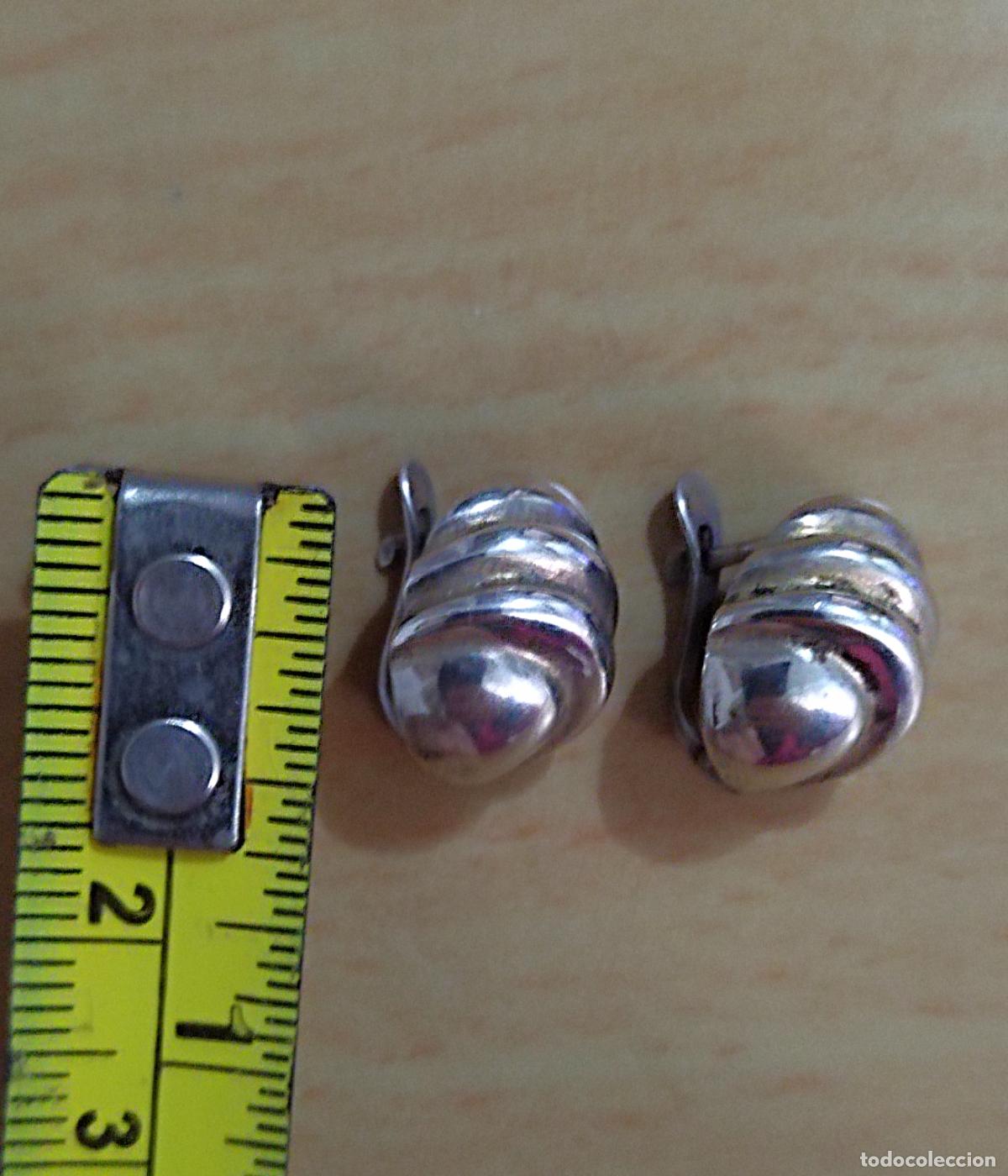Joyeria: Pendientes de plata de ley, cierre de pala. - Foto 2