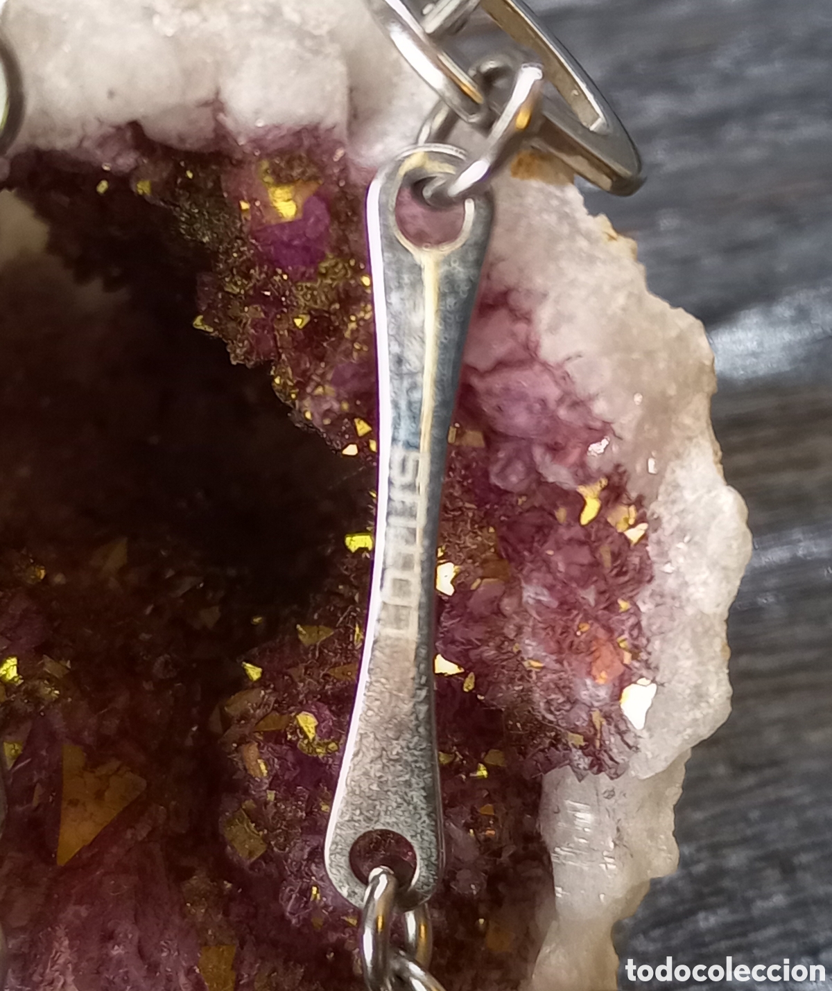 Joyeria: Pendientes Lotus acero y &aacute;mbar - Foto 2