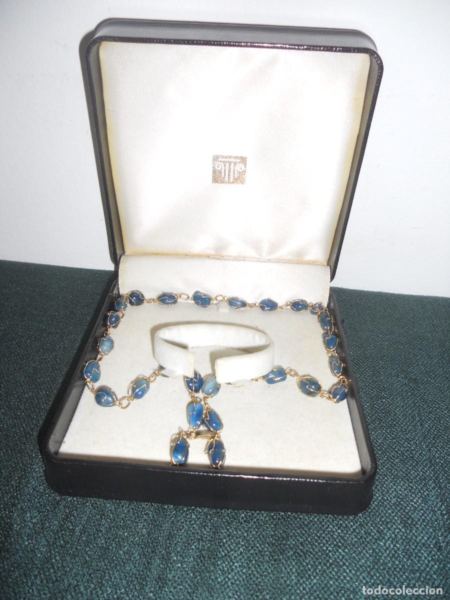 Joyeria: ANTIGUO COLLAR DE PEDRERIA ENLAZADA - Foto 1