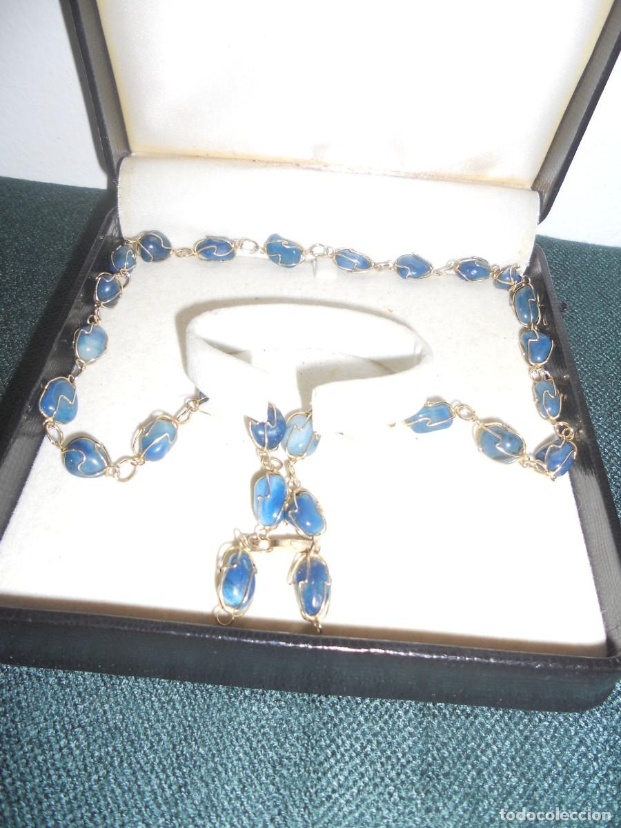 Joyeria: ANTIGUO COLLAR DE PEDRERIA ENLAZADA - Foto 3