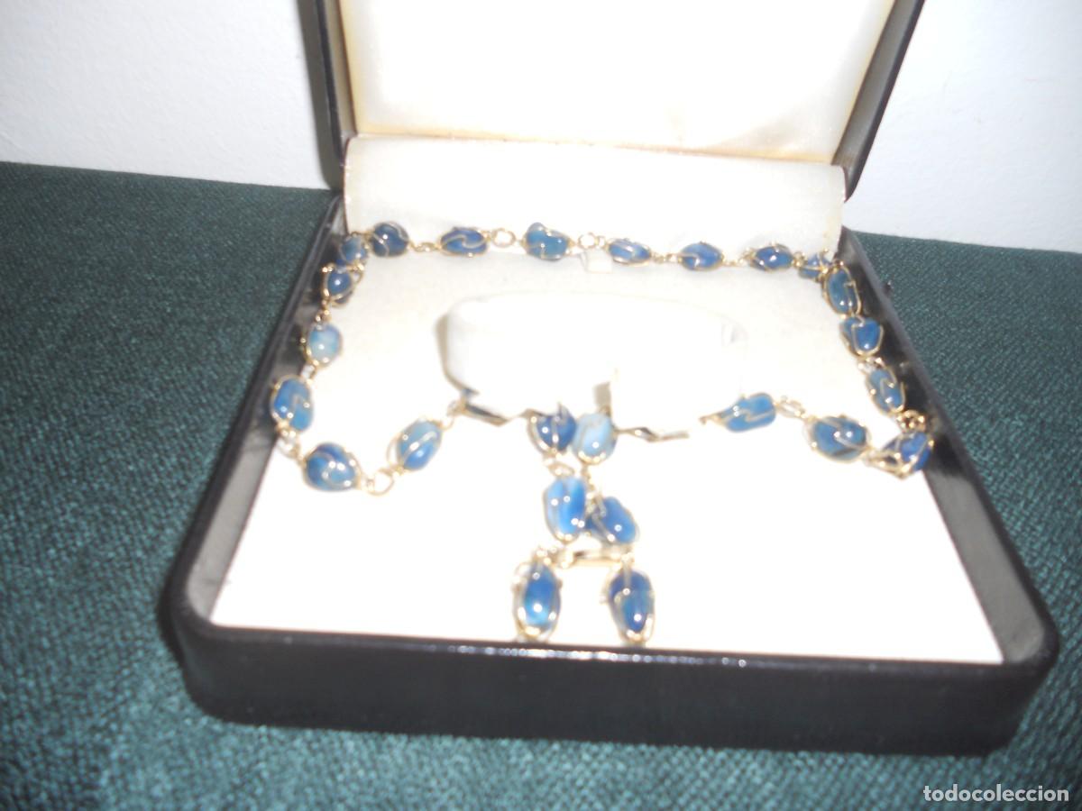 Joyeria: ANTIGUO COLLAR DE PEDRERIA ENLAZADA - Foto 4