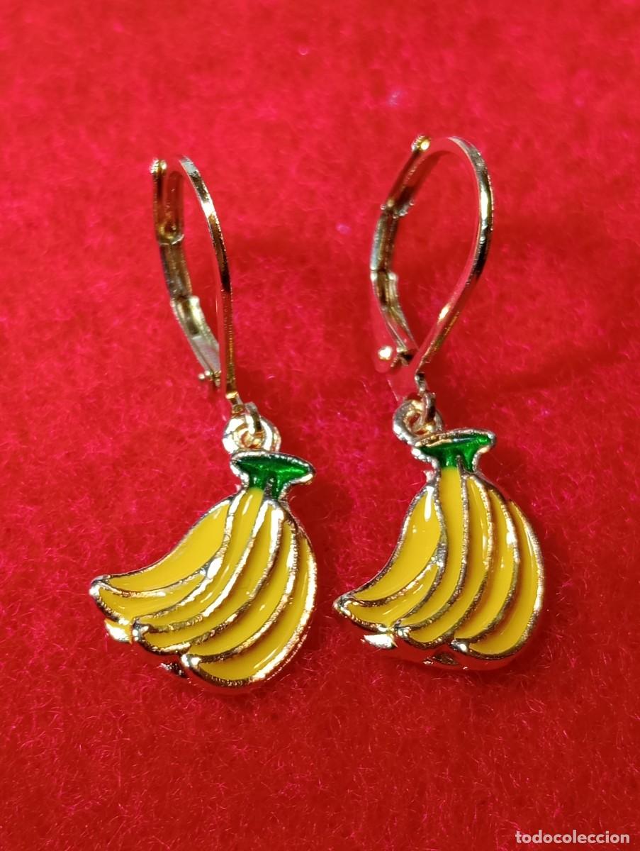 Joyeria: BONITOS PENDIENTES DE ORO Y FRUTA ESMALTADA (SIN USAR) - Foto 1