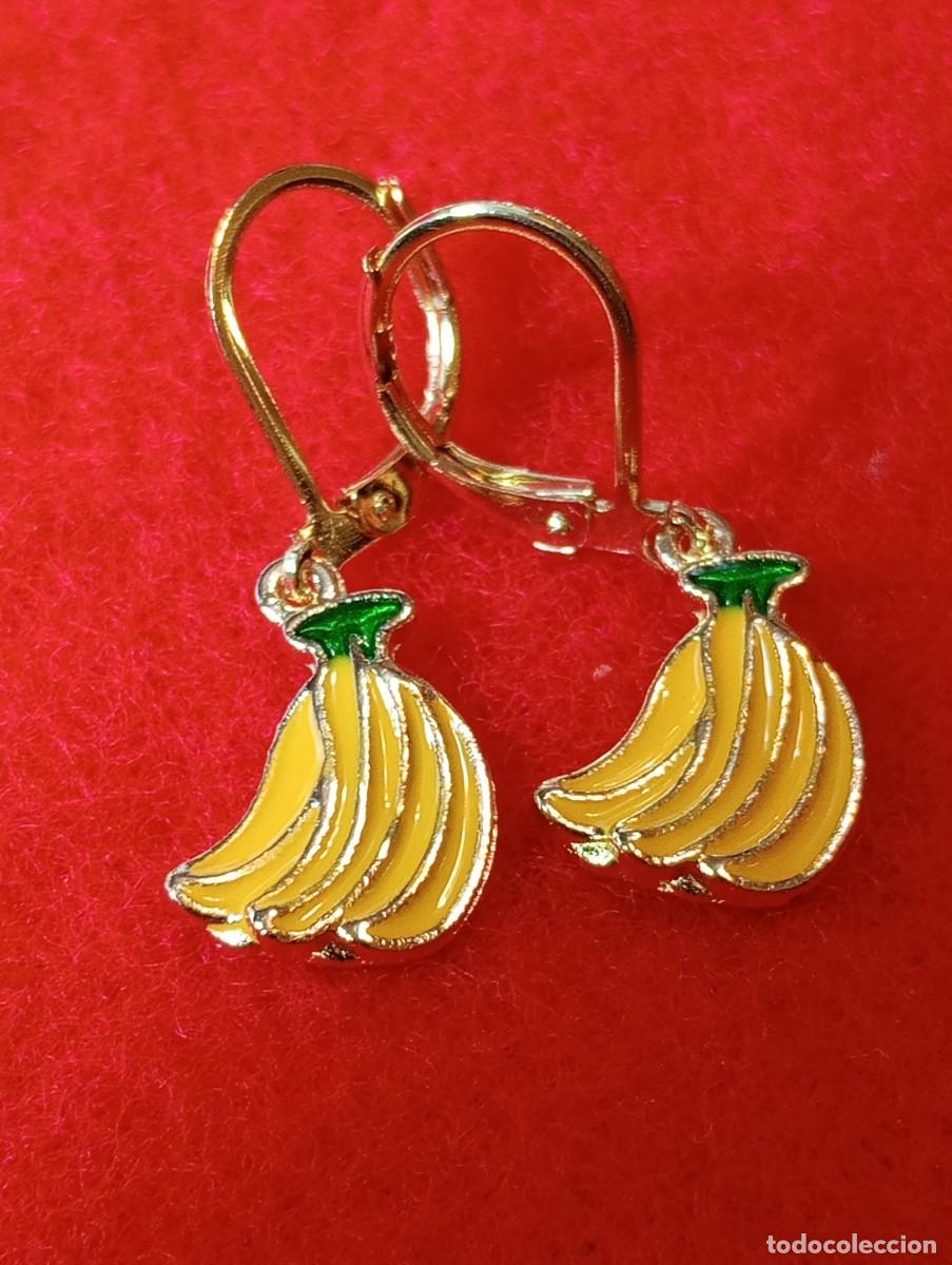 Joyeria: BONITOS PENDIENTES DE ORO Y FRUTA ESMALTADA (SIN USAR) - Foto 4