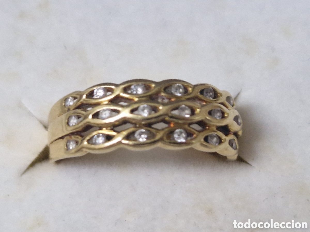Joyeria: ANILLO DE ORO 18 K CON CIRCONITAS - Foto 3